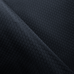 Ткань Оксфорд 300D PU Рип-Стоп СОТЫ, цвет Черный (на отрез)  в Астрахани