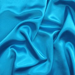 *Ткань Атлас-сатин, цвет Голубой (на отрез)  в Астрахани