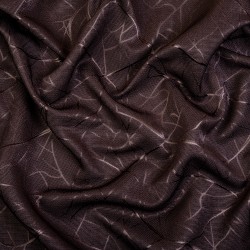 Ткань Блэкаут для штор &quot;Ледовое тиснение цвет Темно-Коричневый&quot; (на отрез)  в Астрахани