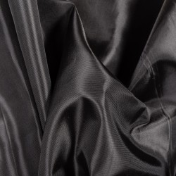 Ткань подкладочная Таффета 190Т, цвет Черный (на отрез)  в Астрахани