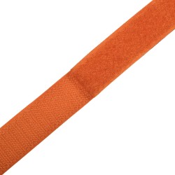 Контактная лента 25мм цвет Оранжевый (велькро-липучка, на отрез)  в Астрахани