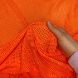 Трикотажная Сетка 75 г/м2, цвет Оранжевый (на отрез)  в Астрахани
